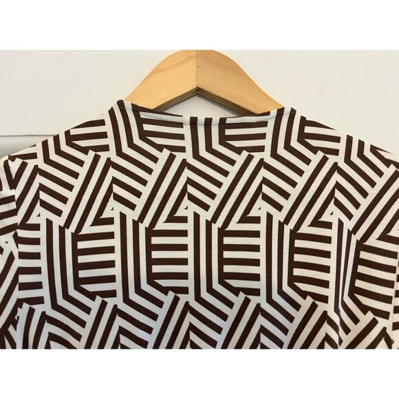 Boden Geometric Belted Wrap Maxi Dress Womens Size 8 Boho Artst Event Vacation - Picture 8 of 16